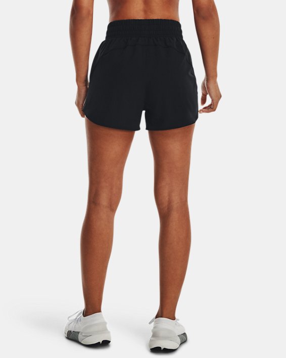 Shorts de tejido de 8 cm (3 in) UA Flex para mujer, Black, pdpMainDesktop image number 1